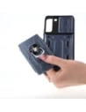 Kup Etui Bizon Case Camshield Card Slot Ring do Galaxy S22 Plus, szare - BIZ7808 - {ean13} - Sklep Home Screen