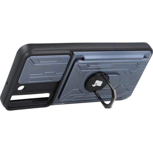 Kup Etui Bizon Case Camshield Card Slot Ring do Galaxy S22 Plus, szare - BIZ7808 - {ean13} - Sklep Home Screen