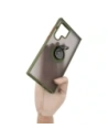 Buy Bizon Case Hybrid Ring Samsung Galaxy S22 Ultra smoky with a green frame - BIZ7812 - {ean13} - Home Screen Store Europe
