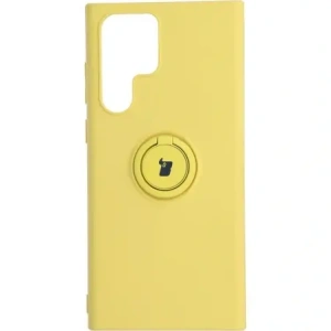 Kup Bizon Case Silicone Ring Samsung Galaxy S22 Ultra galben - BIZ7813 - {ean13} - Sklep Home Screen