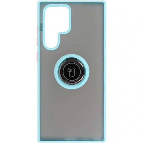 Kup Bizon Case Hybrid Ring Samsung Galaxy S22 Ultra fumuriu cu un cadru bleu deschis - BIZ7816 - {ean13} - Sklep Home Screen