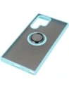 Kup Bizon Case Hybrid Ring Samsung Galaxy S22 Ultra fumuriu cu un cadru bleu deschis - BIZ7816 - {ean13} - Sklep Home Screen