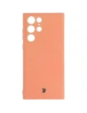 Etui Bizon Case Silicone do Galaxy S22 Ultra, pomarańczowe