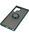 Buy Bizon Case Hybrid Ring Samsung Galaxy S22 Ultra smoky with a dark green frame - BIZ1642 - {ean13} - Home Screen Store Europe
