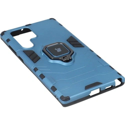 Kup Bizon Case Armor Gyűrű Samsung Galaxy S22 Ultra kék - BIZ7818 - {ean13} - Sklep Home Screen