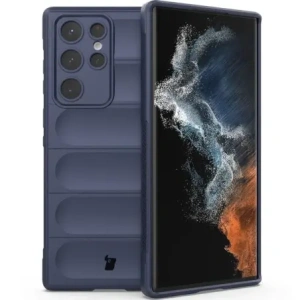 Pancerne etui Bizon Case Tur do Galaxy S22 Ultra, granatowe