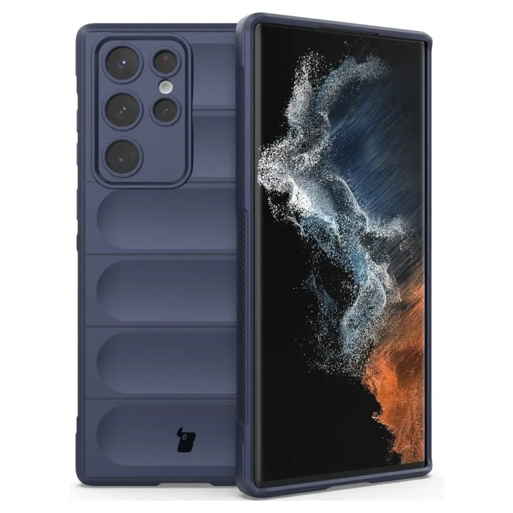Pancerne etui Bizon Case Tur do Samsung Galaxy S22 Ultra granatowe