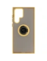 Kup Bizon Case Hybrid Ring Samsung Galaxy S22 Ultra fumuriu cu un cadru galben - BIZ7820 - {ean13} - Sklep Home Screen
