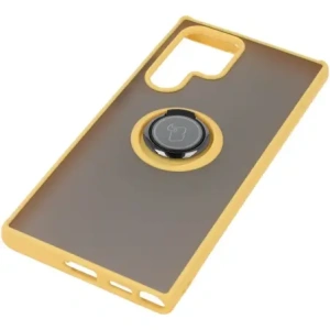 Kup Bizon Case Hybrid Ring Samsung Galaxy S22 Ultra rauchig mit einem gelben Rahmen - BIZ7820 - {ean13} - Sklep Home Screen