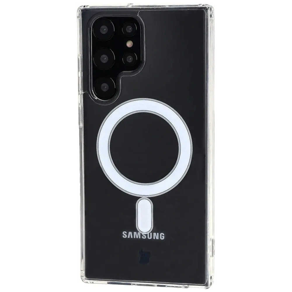 Etui Bizon Case Pure Magnetic do Samsung Galaxy S22 Ultra przezroczyste