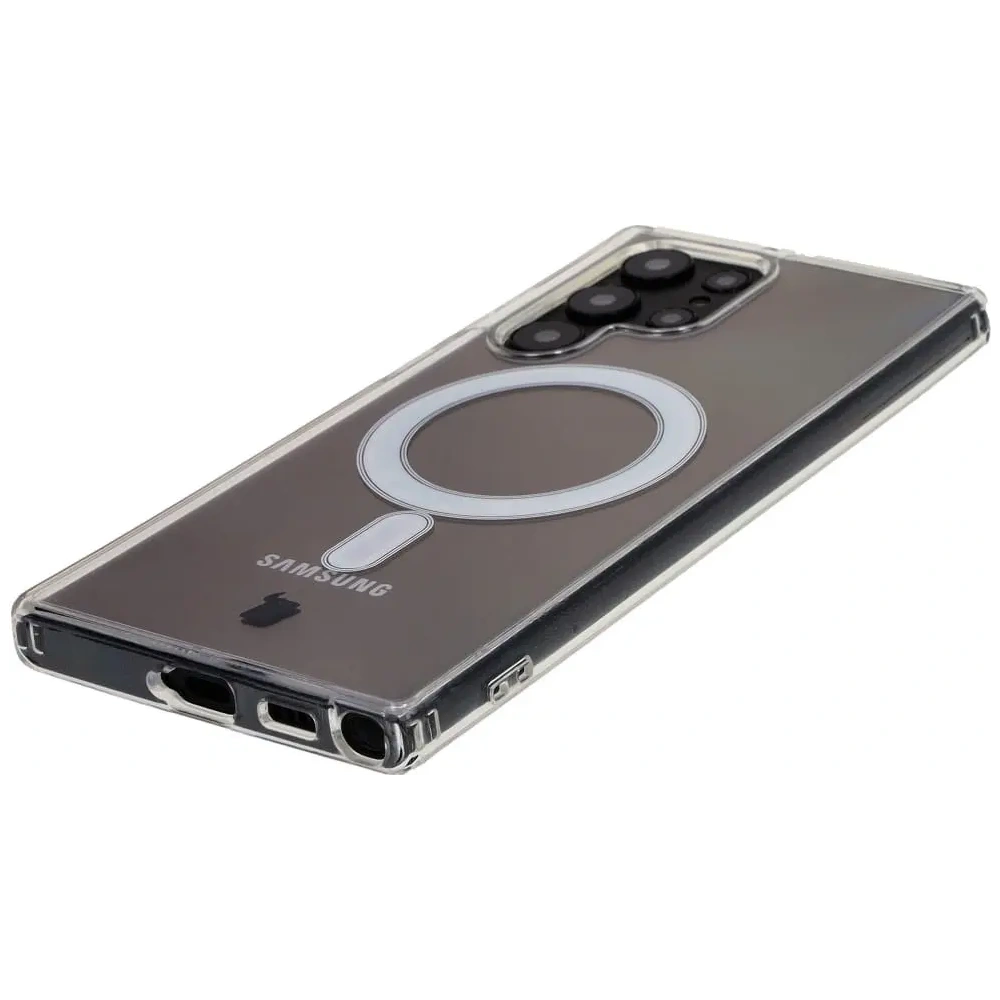 Etui Bizon Case Pure Magnetic do Samsung Galaxy S22 Ultra przezroczyste