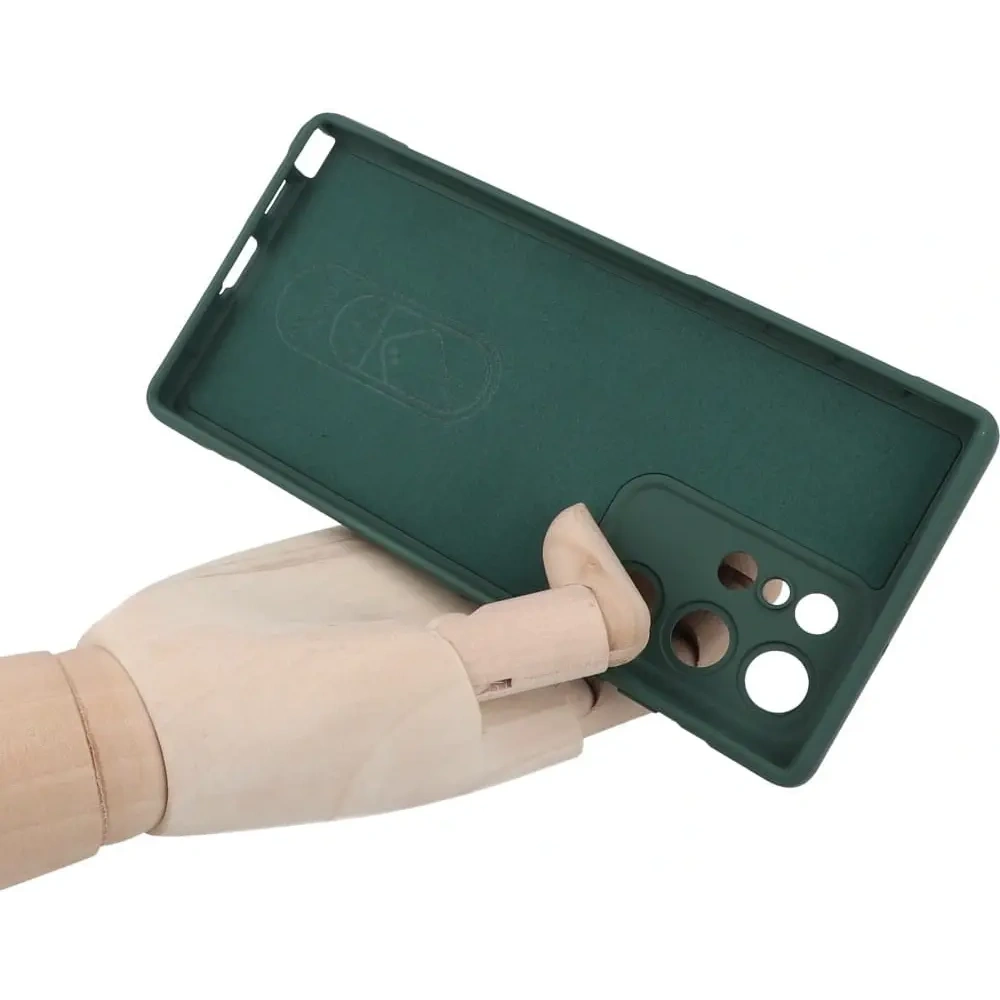 Pancerne etui Bizon Case Tur do Samsung Galaxy S22 Ultra ciemnozielone