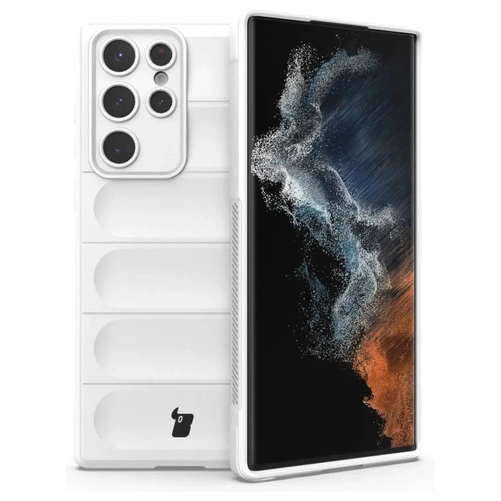 Pancerne etui Bizon Case Tur do Samsung Galaxy S22 Ultra białe
