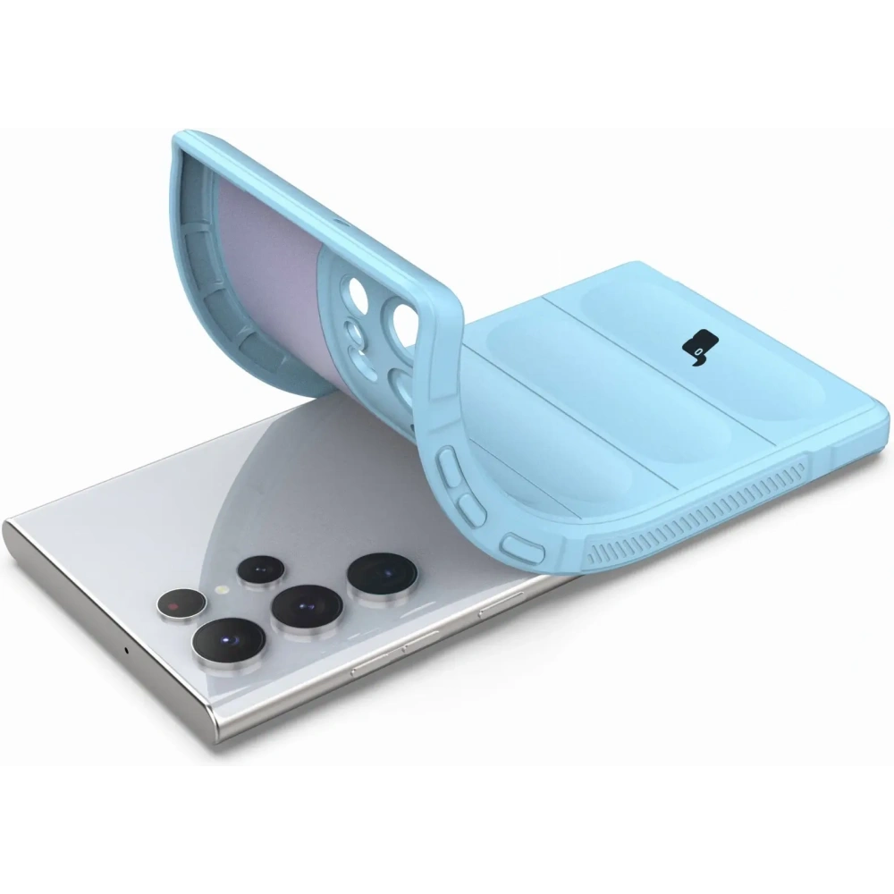 Pancerne etui Bizon Case Tur do Samsung Galaxy S22 Ultra jasnoniebieskie