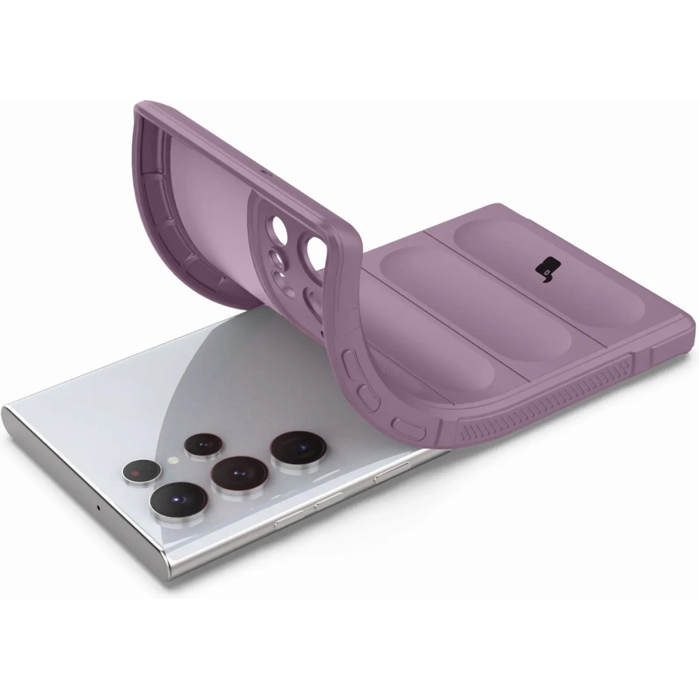 Pancerne etui Bizon Case Tur do Samsung Galaxy S22 Ultra jasnofioletowe