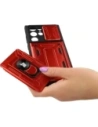 Kup Etui Bizon Case Camshield Card Slot Ring do Samsung Galaxy S22 Ultra czerwone - BIZ7829 - {ean13} - Sklep Home Screen