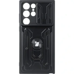 Kup Bizon Case Camshield Kartensteckplatz Ring Samsung Galaxy S22 Ultra schwarz - BIZ7830 - {ean13} - Sklep Home Screen