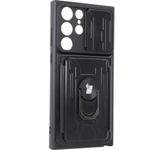 Kup Bizon Case Camshield Kartensteckplatz Ring Samsung Galaxy S22 Ultra schwarz - BIZ7830 - {ean13} - Sklep Home Screen