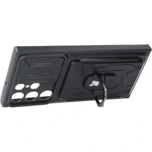 Kup Bizon Case Camshield Kartensteckplatz Ring Samsung Galaxy S22 Ultra schwarz - BIZ7830 - {ean13} - Sklep Home Screen