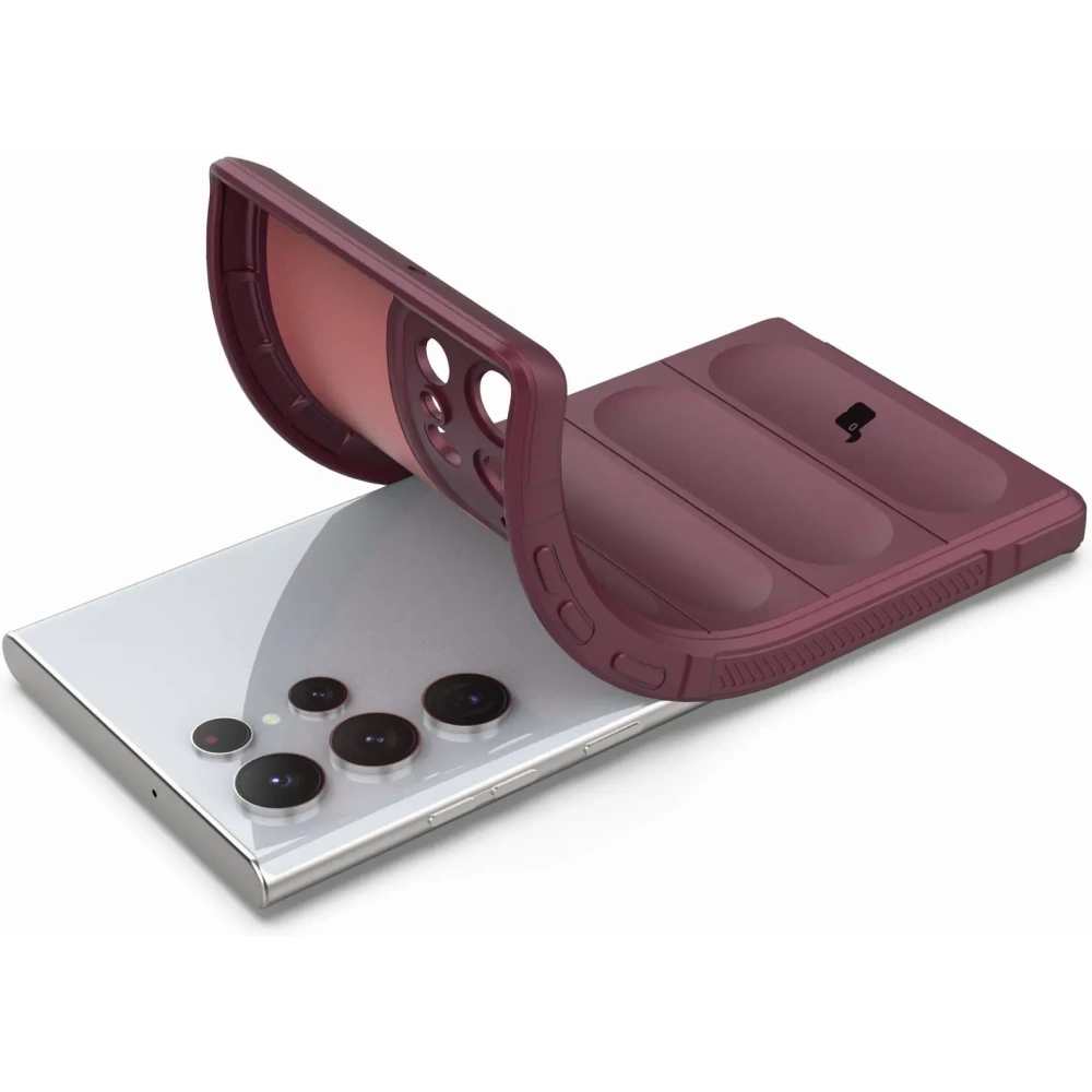 Pancerne etui Bizon Case Tur do Samsung Galaxy S22 Ultra ciemnofioletowe