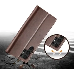 Kup Bizon Case Wallet Samsung Galaxy S22 Ultra braun - BIZ7833 - {ean13} - Sklep Home Screen