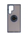 Buy Bizon Case Hybrid Ring Samsung Galaxy S22 Ultra smoky with a navy blue frame - BIZ7834 - {ean13} - Home Screen Store Europe