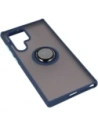 Kup Etui z uchwytem na palec Bizon Case Hybrid Ring do Galaxy S22 Ultra, przydymione z granatową ramką - BIZ7834 - {ean13} - Sklep Home Screen