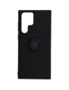 Etui Bizon Case Silicone Ring do Samsung Galaxy S22 Ultra czarne