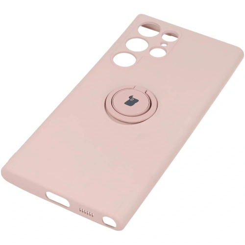 Kup Bizon Case inel din silicon Samsung Galaxy S22 Ultra roz deschis - BIZ7838 - {ean13} - Sklep Home Screen