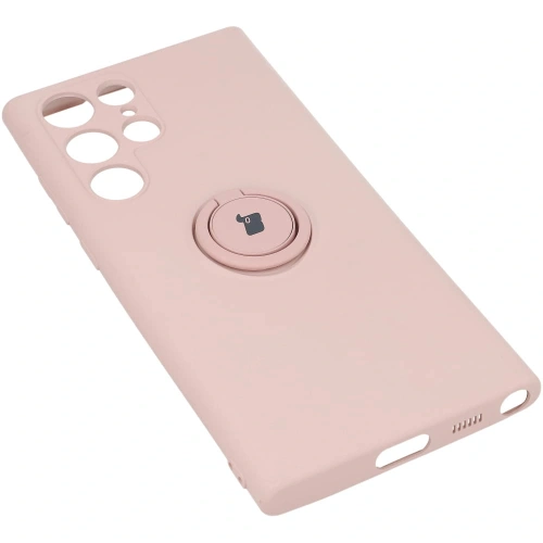 Kup Etui Bizon Case Silicone Ring do Galaxy S22 Ultra, jasnoróżowe - BIZ7838 - {ean13} - Sklep Home Screen