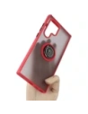 Buy Bizon Case Hybrid Ring Samsung Galaxy S22 Ultra smoky with a red frame - BIZ7839 - {ean13} - Home Screen Store Europe