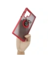 Buy Bizon Case Hybrid Ring Samsung Galaxy S22 Ultra smoky with a red frame - BIZ7839 - {ean13} - Home Screen Store Europe