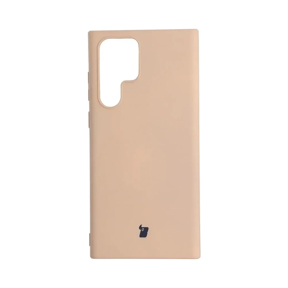 Etui Bizon Case Silicone do Samsung Galaxy S22 Ultra jasnoróżowe