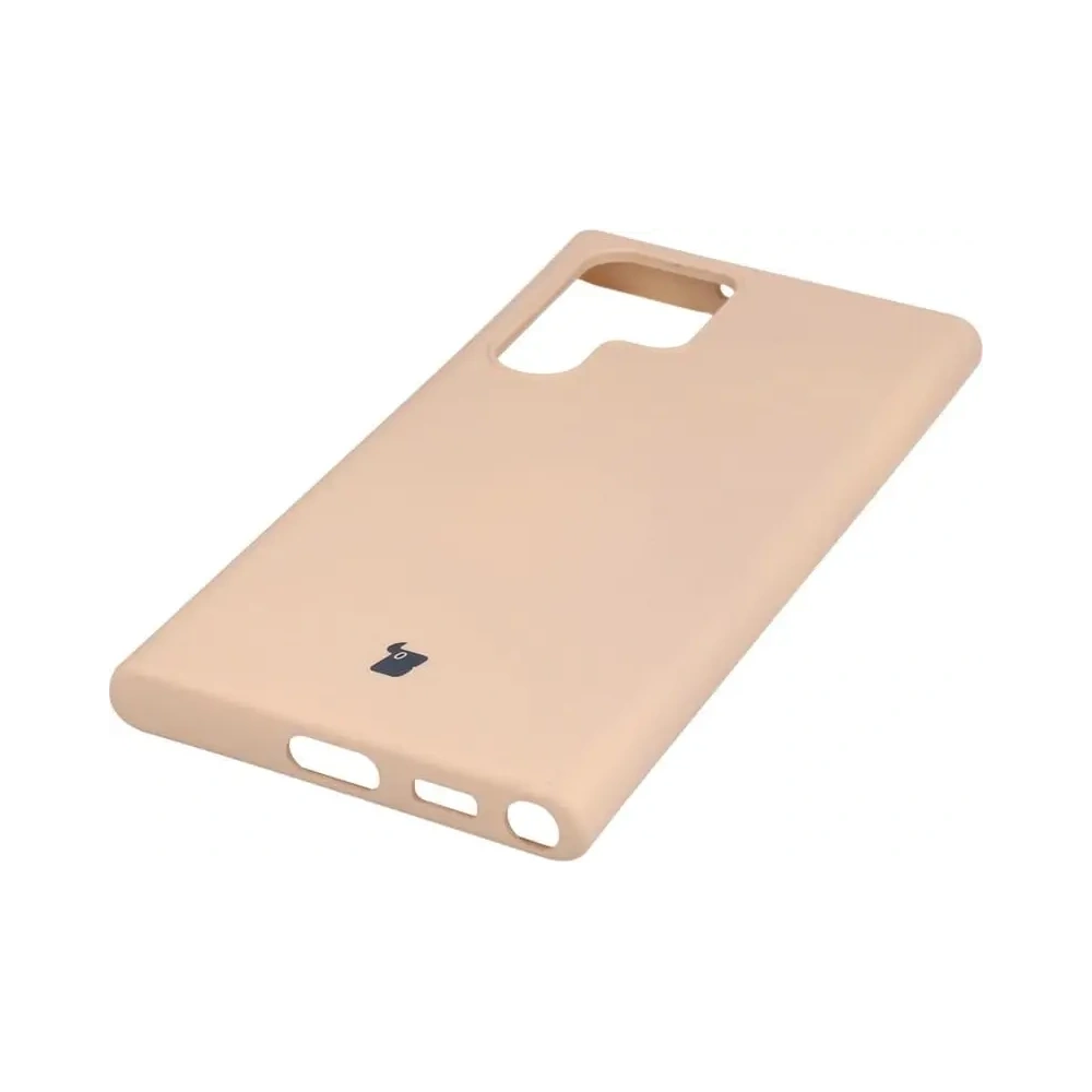 Etui Bizon Case Silicone do Samsung Galaxy S22 Ultra jasnoróżowe