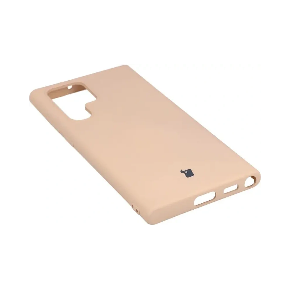 Etui Bizon Case Silicone do Samsung Galaxy S22 Ultra jasnoróżowe