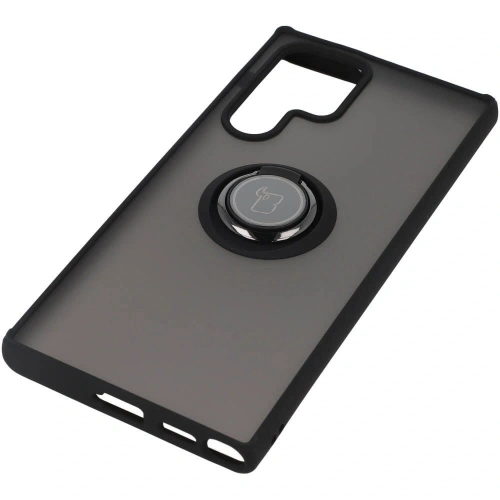 Buy Bizon Case Hybrid Ring Samsung Galaxy S22 Ultra smoky with a black frame - BIZ1669 - {ean13} - Home Screen Store Europe