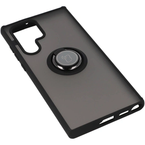 Buy Bizon Case Hybrid Ring Samsung Galaxy S22 Ultra smoky with a black frame - BIZ1669 - {ean13} - Home Screen Store Europe