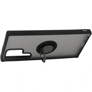 Bizon Case Hybrid Ring Samsung Galaxy S22 Ultra smoky with a black frame