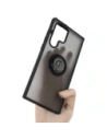 Buy Bizon Case Hybrid Ring Samsung Galaxy S22 Ultra smoky with a black frame - BIZ1669 - {ean13} - Home Screen Store Europe
