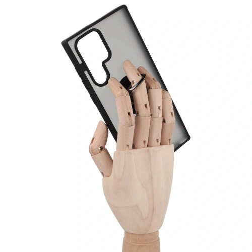Kup Bizon Case Hybrid Ring Samsung Galaxy S22 Ultra rauchig mit einem schwarzen Rahmen - BIZ1669 - {ean13} - Sklep Home Screen