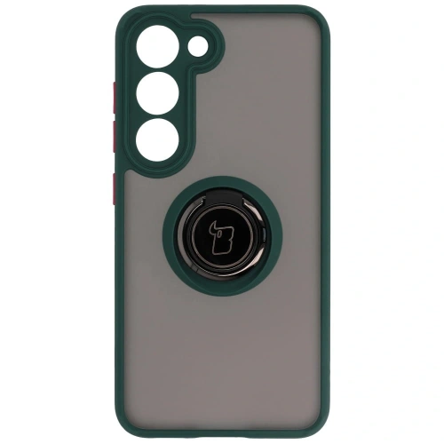 Kup Bizon Case Hybrid Ring Samsung Galaxy S23 füstös sötétzöld kerettel - BIZ1670 - {ean13} - Sklep Home Screen