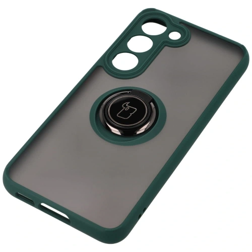 Kup Bizon Case Hybrid Ring Samsung Galaxy S23 füstös sötétzöld kerettel - BIZ1670 - {ean13} - Sklep Home Screen