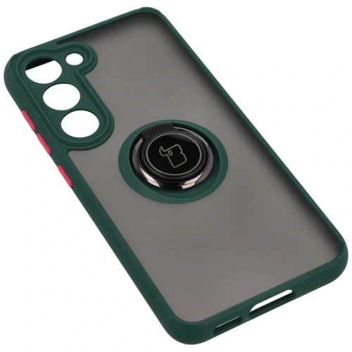 Kup Bizon Case Hybrid Ring Samsung Galaxy S23 füstös sötétzöld kerettel - BIZ1670 - {ean13} - Sklep Home Screen