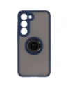 Bizon Case Hybrid Ring Samsung Galaxy S23 smoky with a navy blue frame