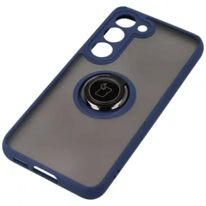 Buy Bizon Case Hybrid Ring Samsung Galaxy S23 smoky with a navy blue frame - BIZ1671 - {ean13} - Home Screen Store Europe