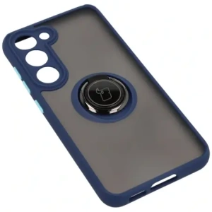 Kup Bizon Case Hybrid Ring Samsung Galaxy S23 rauchig mit einem navyblauen Rahmen - BIZ1671 - {ean13} - Sklep Home Screen