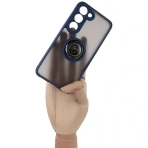 Kup Bizon Case Hybrid Ring Samsung Galaxy S23 rauchig mit einem navyblauen Rahmen - BIZ1671 - {ean13} - Sklep Home Screen
