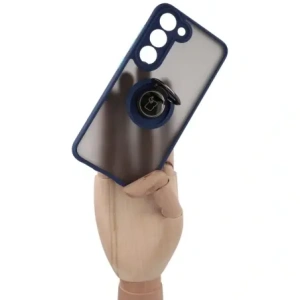Kup Bizon Case Hybrid Ring Samsung Galaxy S23 rauchig mit einem navyblauen Rahmen - BIZ1671 - {ean13} - Sklep Home Screen
