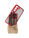 Buy Bizon Case Hybrid Ring Samsung Galaxy S23 smoky with a red frame - BIZ7841 - {ean13} - Home Screen Store Europe