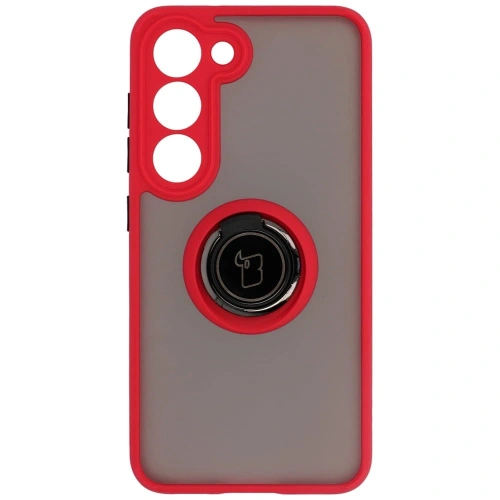Buy Bizon Case Hybrid Ring Samsung Galaxy S23 smoky with a red frame - BIZ7841 - {ean13} - Home Screen Store Europe